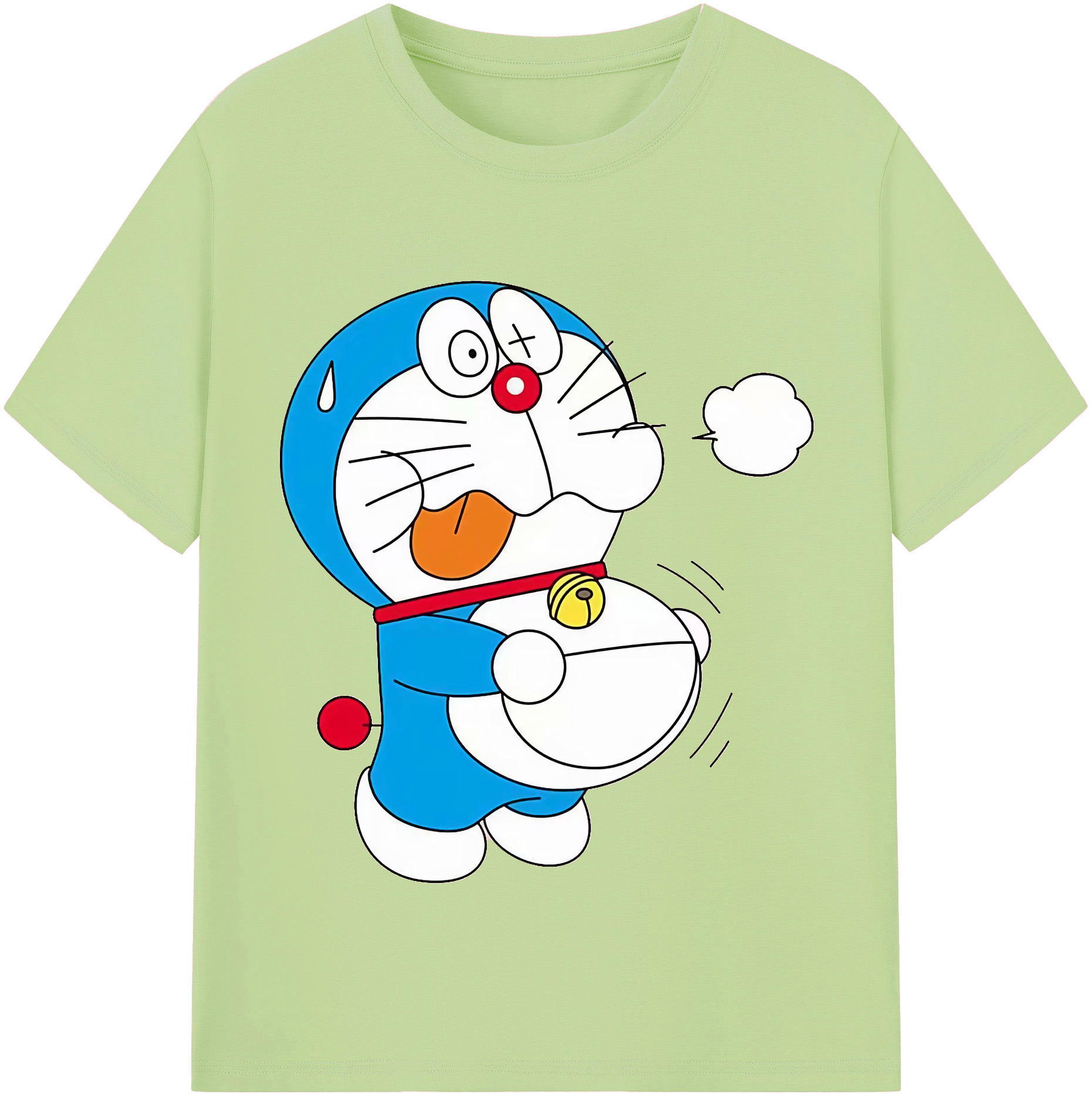 （画像用） ドラえもん Doraemon 綿100％半袖Tシャツ（フロントプリント）